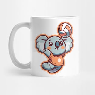 Cute Koala Volleyball Player Mug
